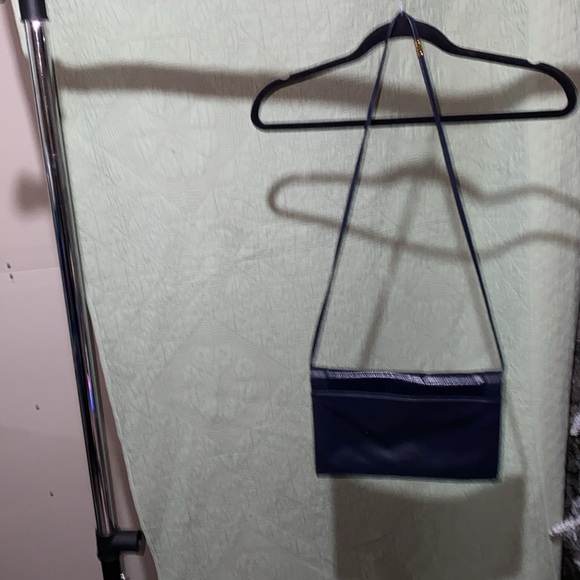 JANE SHILTON Gorgeous Genuine Leather (Navy) Used,Looks Unused! ~6463-ACC-001 - Picture 2 of 10